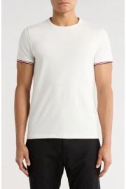 Tipped Cotton Stretch Jersey T-Shirt at Nordstrom