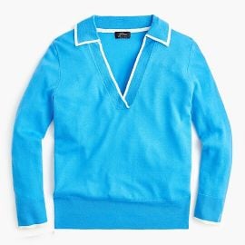 Tipped Polo Sweater by J. Crew at J Crew