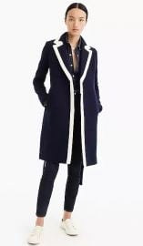 J crew hot sale tipped topcoat