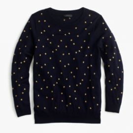 Tippi Sweater In Embroidered Stars at J. Crew