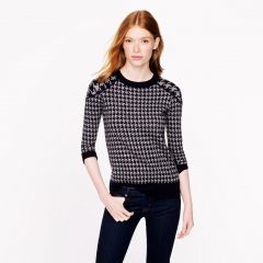 Tippi sweater in houndstooth at J. Crew