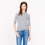 Tippi sweater with embroidered shoulders at J. Crew