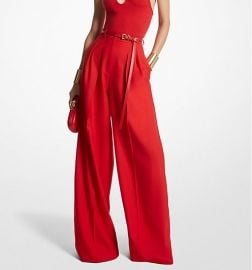 Tissue Wool Gabardine Palazzo Pants Michael Kors at Michael Kors