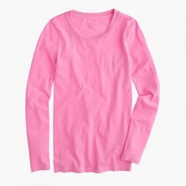 Tissue long-sleeve T-shirt in Pink at J. Crew