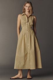 Tobie Sleeveless Shirtdress By Exquise at Anthropologie