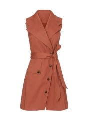 Toccin Brown Trench Wrap Dress at Rent the Runway