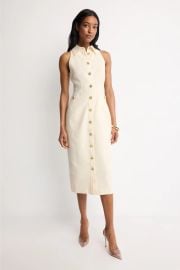 Toccin Button Front Racer Midi Dress at Rent the Runway