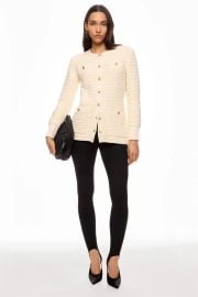 Toccin Chunky Knit Button Front Jacket at Rent the Runway