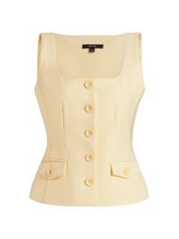 Toccin Georgia Vest Top in Butter at Saks Fifth Avenue