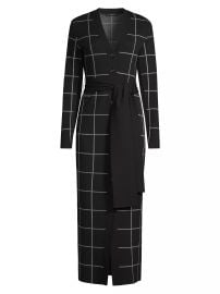 Toccin Jelena Windowpane Cardigan Dress at Saks Fifth Avenue