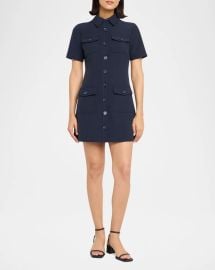 Toccin Lydia Short Sleeve Mini Dress at Neiman Marcus