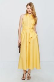 Toccin Sleeveless Tie Waist Shirt Dress at Rent the Runway