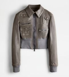 Tod s Aviator Jacket in Leather at Tod's