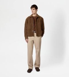 Tod s Pashmy Coach Jacket in Suede at Tod's