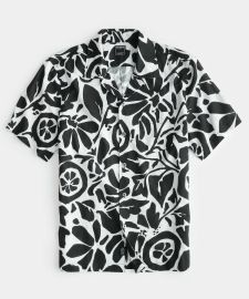 Todd Snyder Abstract Floral Short Sleeve Camp Collar Shirt at Todd Snyder