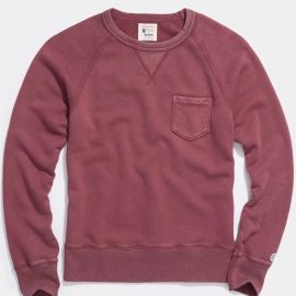 Todd Snyder Champion Midweight Pocket Sweatshirt in Beetroot at Todd Snyder