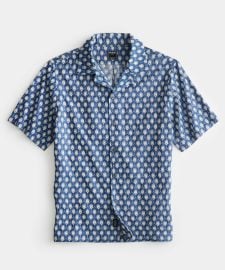 Todd Snyder Eyelet Embroidery Camp Collar Shirt at Todd Snyder