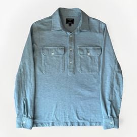 Todd Snyder Shirt Small Blue Cotton Henley Summer Vacation New York at eBay