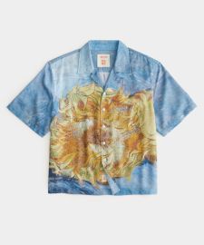 Todd Snyder x The Met Van Gogh Cropped Sunflowers Shirt at Todd Snyder