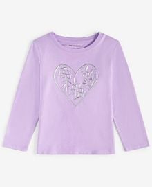 Toddler Girls Metallic Heart Graphic T-Shirt, Created for Macy\'s at Macys