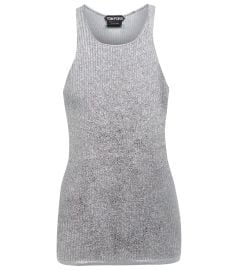 Tom Ford - Metallic cashmere and silk tank top at Mytheresa