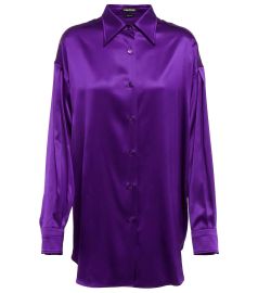 Tom Ford - Silk-blend satin shirt at Mytheresa