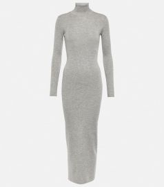 Tom Ford Cashmere and silk turtleneck dress at Mytheresa