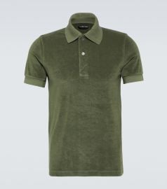 Tom Ford Cotton blend terry polo shirt at Mytheresa