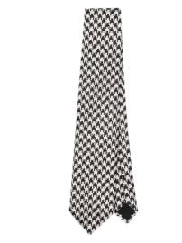 Tom Ford Houndstooth pattern silk tie at Farfetch