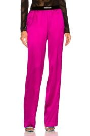 Tom Ford Logo patch straight leg trousers at FWRD