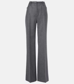 Tom Ford Metallic Stripe Wool Flannel Bootcut Pants at Mytheresa