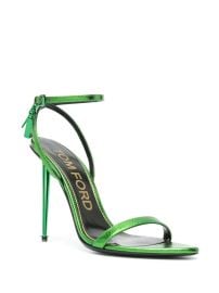 Tom Ford Mirror Leather Padlock Sandal at Farfetch