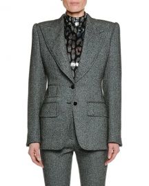 Tom Ford Peak-Lapels Herringbone Stretch-Tweed Jacket at Bergdorf Goodman