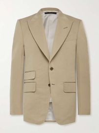 Tom Ford Shelton Slim Fit Cotton and Silk Blend Suit Jacket at Mr Porter