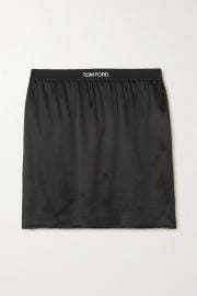 Tom Ford Stretch silk Satin Mini Skirt at Net a Porter