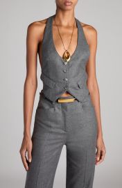 Tom Ford Virgin Wool Twill Halter Vest at Nordstrom