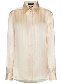 Tom Ford Whitney Striped Fluid Shirt at Cettire