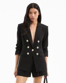 Tomi Dickey Jacket in Black at Veronica Beard