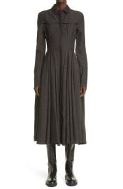 Tomi Long Sleeve Linen Fit amp Flare Dress at Nordstrom