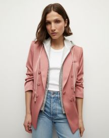 Tomi Satin Dickey Jacket in Rose at Veronica Beard