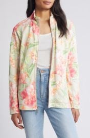 Tommy Bahama Aruba Fleur De Lei Front Zip Jacket at Nordstrom