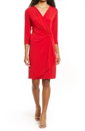 Tommy Bahama Clara Carmela Wrap Front Knit Dress in Tango Red Size X-Large at Nordstrom