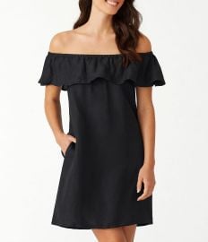 Tommy Bahama Dyed Linen Off-the-Shoulder Swim Cover Up Dress Dillardx27s at Dillards