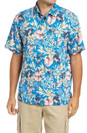 Tommy Bahama Uluru Fronds Lavish Short Sleeve Silk Button-Up Camp Shirt at Nordstrom