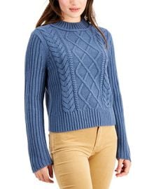 Tommy Hilfiger Cable-Knit Mock-Neck Sweater - Macys at Macys