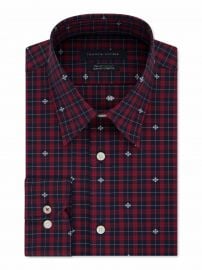 Tommy Hilfiger Check Print Slim Fit Button-Down Shirt at Walmart