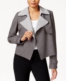 Tommy Hilfiger Contrast-Trim Trench Jacket at Macys