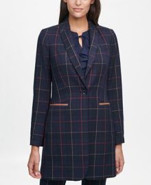 Tommy Hilfiger Elbow-Patch Plaid Jacket - Macys at Macys