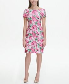 Tommy Hilfiger Floral Scuba Sheath Dress Reviews - Dresses - Women - Macys at Macys