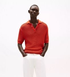 Tommy Hilfiger Rectangle Stitch Polo Sweater at Tommy Hilfiger